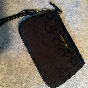 Black Calvin Klein Wristlet